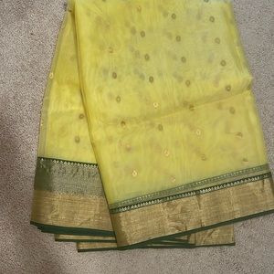 Only once used chanderi saree for sale